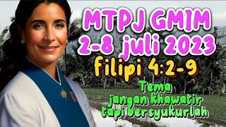 MTPJ GMIM 28 juli 2023  filipi 429 [upl. by Nnaeiluj]