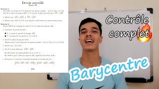 🔥Barycentre  Contrôle complet 1bac sm amp sEx [upl. by Forsyth]