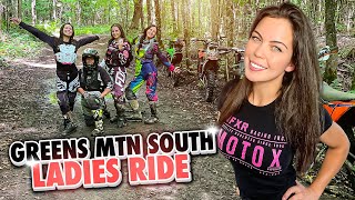 Ladies Dirt Biking Greens Mountain Trails Gooderham Ontario [upl. by Malan865]