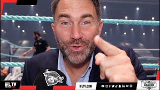 AJ IS THE BADDEST MAN ON THE PLANET  EDDIE HEARN REACTS TO JOSHUAS BRUTAL KNOCKOUT OVER NGANNOU [upl. by Asiilanna]