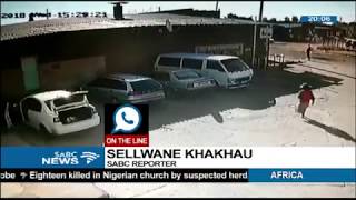 CCTV FOOTAGE SABC News crew robbed in Klerksdorp [upl. by Ahouh211]