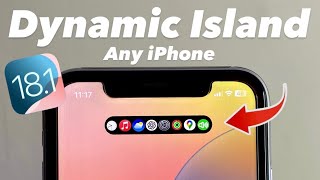 iOS 181 Enable Dynamic Island on any iPhone [upl. by Yehs]