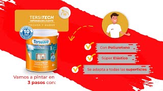 Como Pinto con TersiTech Impermeabilizante para techos y muros [upl. by Tammy72]