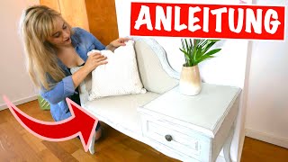 Shabby Chic Tutorial Alte Möbel mit Kreidefarbe aufarbeiten MrHandwerk [upl. by Rowen]