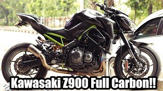 MODIF MEWAH KAWASAKI Z900 FULL CARBON  LAYZ MOTOR FULL CARBON PROJECT [upl. by Naxela]