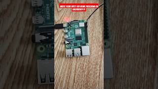 Write your first led blink program on raspberry Pi 4 shorts raspberrypi4 [upl. by Astera]