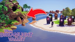 How to activate Skull Rock Pillar Puzzle  Dreamlight Valley [upl. by Llerrit]