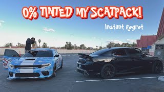 I OFFICIALLY HAVE THE DARKEST TINTED SCATPACK IN THE WORLD very risky [upl. by Lareena]