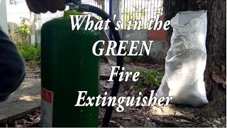 Whats in the Green Fire Extinguisher [upl. by Fulks]