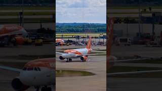 Easyjet A319 taxing at London Gatwick Airport in the UK 🇬🇧 planespotting shorts [upl. by Shipman]