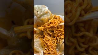 buldak ramen with meat dumplings asmr koreanfood [upl. by Banerjee]