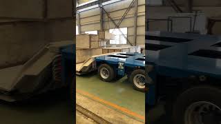 Loading capacity test for heavy dity Modular Trailer with Drop Deck hipotruk wwwhipotrukcom [upl. by Clementia]