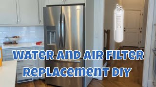 Frigidaire Gallery Fridge How to Change Water Filter and Air Filter  Easy DIY Guide [upl. by Sirod637]