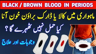 Black Period Blood Periods in hindi Menses Problem Period Blood Color Dysmenorrhea Menstruation [upl. by Ltihcox211]