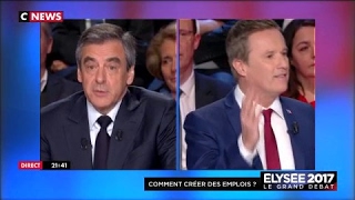 Premier clash entre Nicolas DupontAignan et Francois Fillon [upl. by Jammie711]