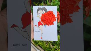 BETTY BOOP ♥️ 181 bettyboop art artwork shorts ytshorts zhenhina jhaninacreation short yt [upl. by Stets]