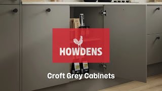 Howdens Croft Grey Kitchen Cabinets Rigid and Handleless [upl. by Farica365]