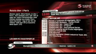 Viasat Motor HD  Closedown 2012 [upl. by Airekat354]