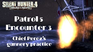 Chief Perezs gunnery practice  USS Skipjack  Patrol 5  Encounter 3 Silent Hunter 4 [upl. by Notnarb]