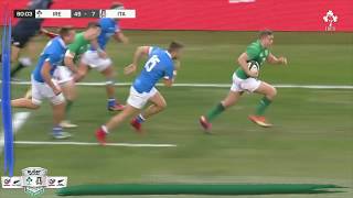 Irish Rugby TV Ireland v Italy 2018 Rugby Weekend Highlights [upl. by Oinesra451]