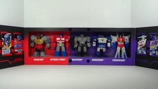 Transformers SDCC 2013 Exclusive Titan Guardians Box Set Figure Review [upl. by Jahdai]