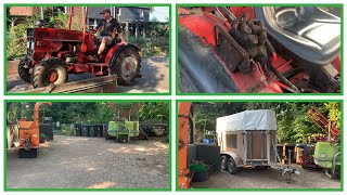 FarmVLOG 344 Hieble IHC Case 553 A Schmalspurschlepper  Hof aufräumen Teil 458  Tschüss Schweine [upl. by Ardnaet]