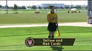 US Soccer Assistant Referee Signals [upl. by Sixel]