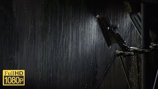 【睡眠用】激しい雨と雷の音で眠る1時間20分の映像［作業・勉強・読書・リラックス・睡眠用］ [upl. by Arednaxela]