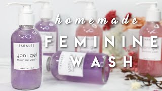 How to make Feminine Wash  PH Balanced Yoni Gel naturalecocert ingredients [upl. by Ecirtnom]