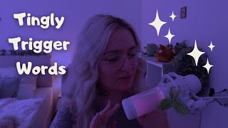 ASMR Tingly Trigger Words  coconut chocolate scratch sleep relax and more [upl. by Shaylah]