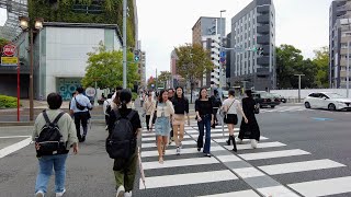 Fukuoka Japan Walk  Hakata Station to Nakasu [upl. by Mont]