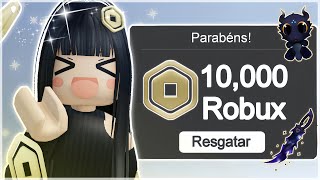 COMO GANHAR 10000 ROBUX E 4 ITENS GRÁTIS NO ROBLOX EM 2024 🤑 [upl. by Adnileb588]