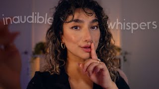 ASMR • 100 Clicky Inaudible Whispers For Sleep hand tracing up close whispers [upl. by Ettener]