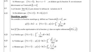 Étude de Fonction Définie par une Intégrale  Examen National 2013  2 Bac 2013 [upl. by Rani601]