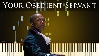 Your Obedient Servant  Hamilton  Piano Synthesia [upl. by Fitton]