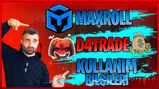 Maxroll ve D4 Trade Site Kullanımı Bilgileri  Diablo 4 Season 4 [upl. by Andrew]