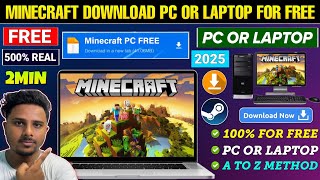 💻Minecraft Download PC FREE 2024  How To Download Minecraft For Free In PC or Laptop  Minecraft PC [upl. by Emarej]