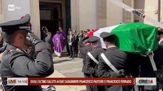 In centinaia ai funerali di Francesco Pastore e Francesco Ferraro  Ore 14 del 09042024 [upl. by Sheffield]