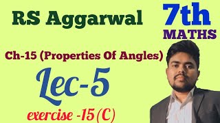 Lec5  properties of triangle  7th maths  Ch15  exercise 15 C  FARRATA PHYSICS [upl. by Adnahsar282]