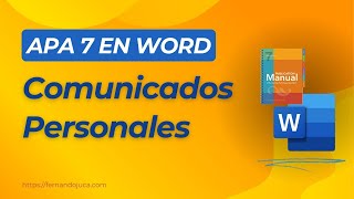 📝 Cómo Citar Comunicados Personales en Normas APA 7ma Edición  Tutorial Práctico [upl. by Calmas]