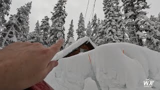 California Buried in Record Snow after Winter Storms  Driving Through a Snow Maze  2023  4k [upl. by Sukram]