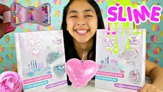 SLIME GLAM GOO Fantasy Confetti SLIME Jewelry B2cutecupcakes [upl. by Hughett]