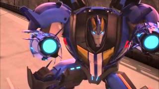 Transformers Prime  OptimusBumblebee and Smokescreen vs Decepticons [upl. by Chevy]