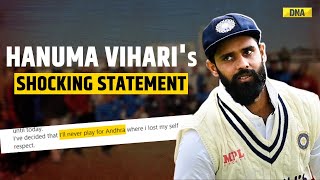 Massive Ranji Controversy Hanuma Viharis Shocking Statement Said He Will Never Play For Andhra [upl. by Darraj133]