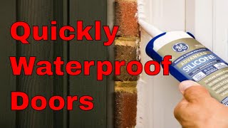 Waterproofing How To Weather Seal Door Threshold Water Leak [upl. by Fleisher95]