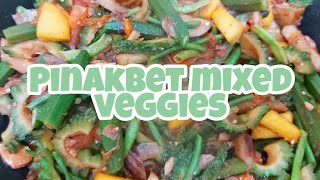 PINAKBET MIX HEALTHY VEGETABLES WITH SHRIMP PASTE 58 [upl. by Ecylahs]