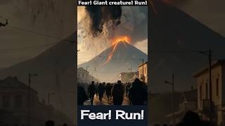 Giant Creatures 🌋 Fear 🏃Run Shorts Volcanoes Trains Railroad tracks [upl. by Eceinhoj]