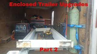 Enclosed Trailer  Part 2  Start to customize upgrade and modify [upl. by Nekcarb]