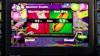 Splatoon Splatfest NA Marshmallow vs Hot Dog results [upl. by Vedette]