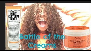 Battle of the creams Miss Jessies vs Shea Moisture Demo [upl. by Doreen]